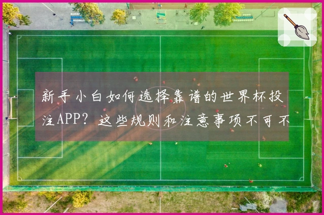 新手小白如何选择靠谱的世界杯投注APP？这些规则和注意事项不可不知